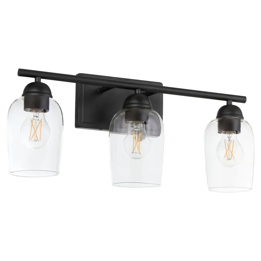Wallinger 3-Light Vanity in Matte Black - Image 1