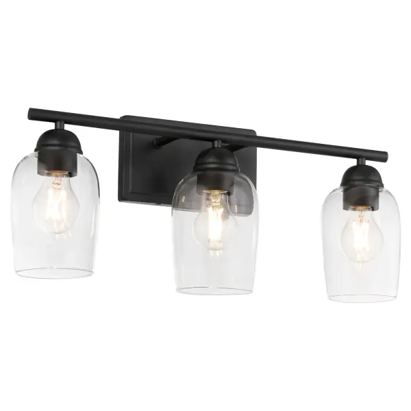 Wallinger 3-Light Vanity in Matte Black - Image 2