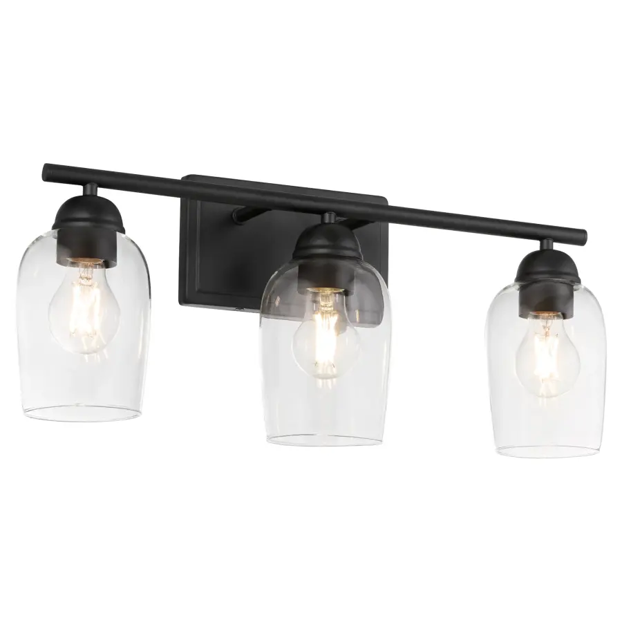Wallinger 3-Light Vanity in Matte Black - Image 2