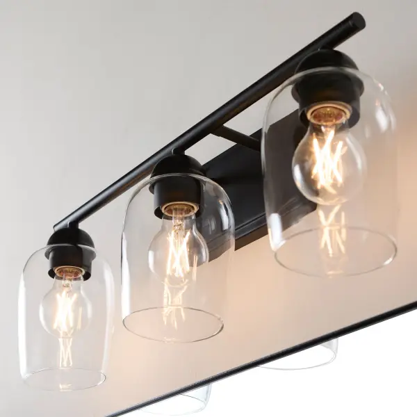 Wallinger 3-Light Vanity in Matte Black - Image 7