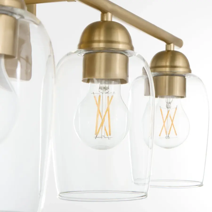 Wallinger 4-Light Vanity in Aged Brass - Image 4