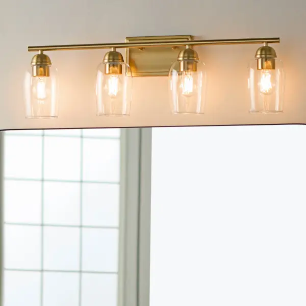 Wallinger 4-Light Vanity in Aged Brass - Image 7