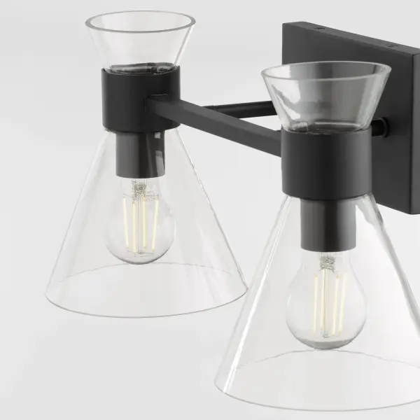 Beldar 2-Light Vanity in Matte Black - Image 3