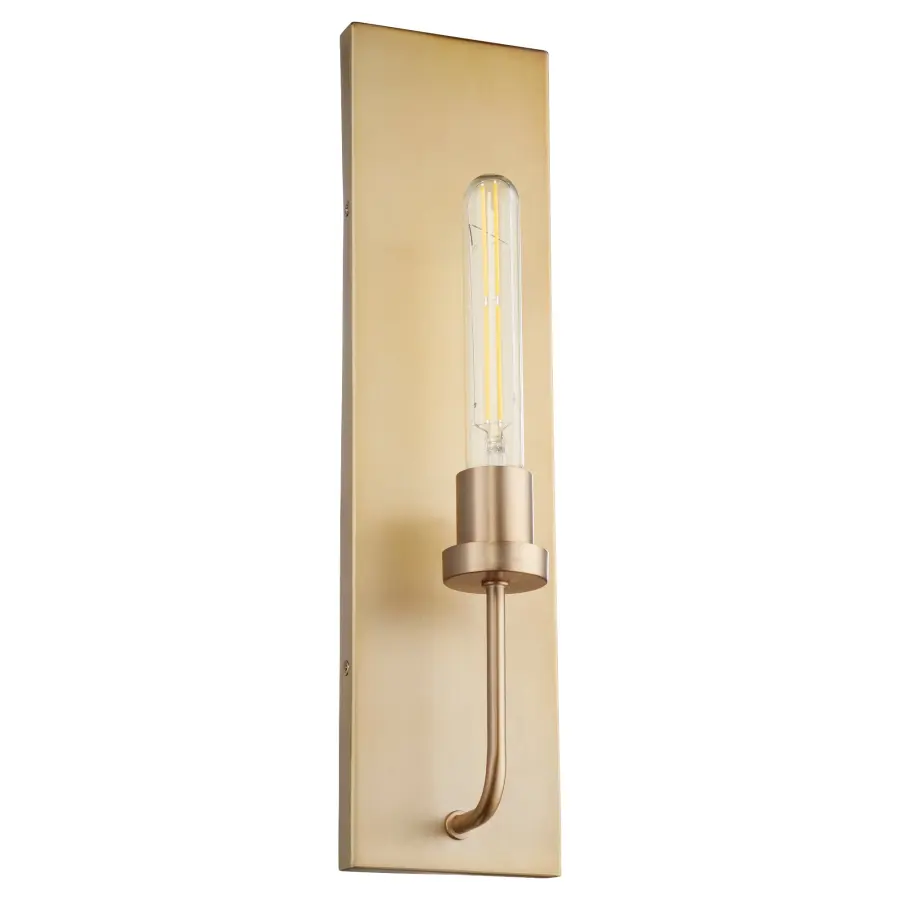 Sheridan 1-Light Wall Sconce in Aged Brass - Image 1