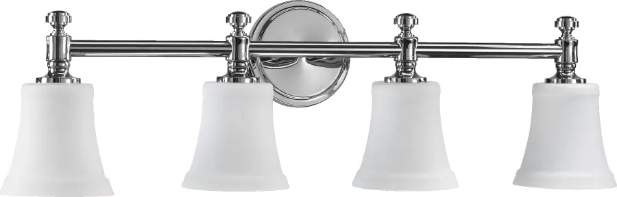 Rossington 4-Light Transitional Vanity in Chrome