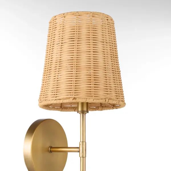 Fairview 1-Light Wall Sconce in Brushed Brass - Image 3