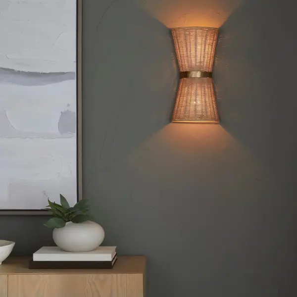 Fairview 2-Light Wall Sconce in Brushed Brass - Image 5