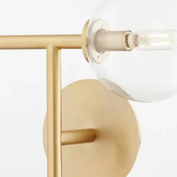 Rovi 2-Light Wall Sconce in Aged Brass - Image 5