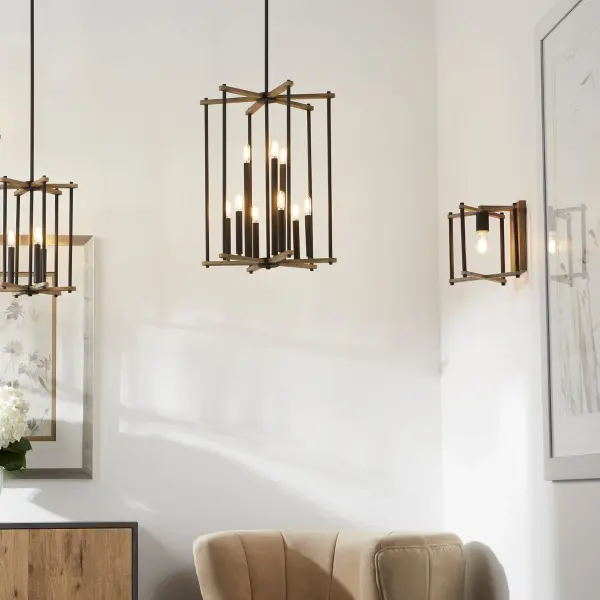 Modern Farmhouse Charm with Adjustable Exposed Bulb Design - Image 2