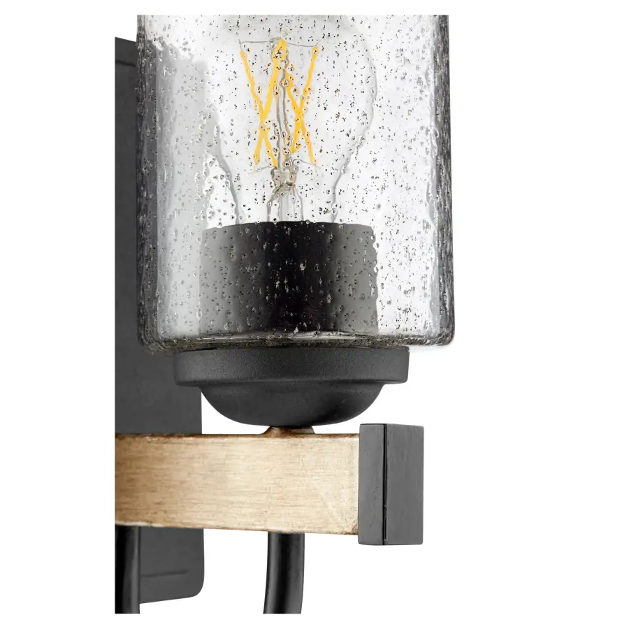 Pepper Glass 1-Light Wall Sconce in Noir - Image 2