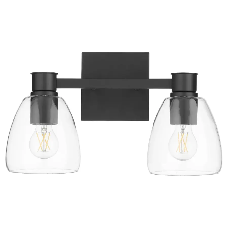 Relo 2-Light Vanity in Matte Black - Image 1