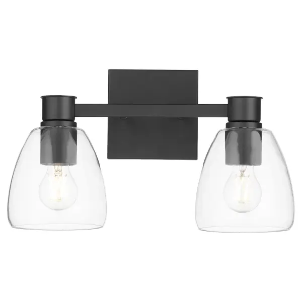 Relo 2-Light Vanity in Matte Black - Image 2