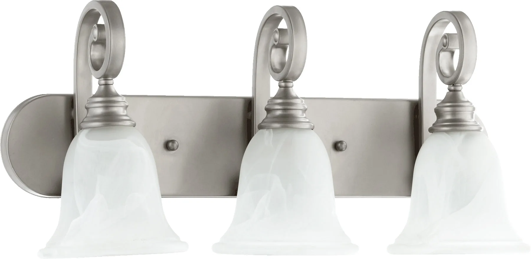 Bryant 3-Light Classic Nickel Vanity Light