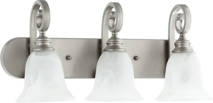 Bryant 3-Light Classic Nickel Vanity Light
