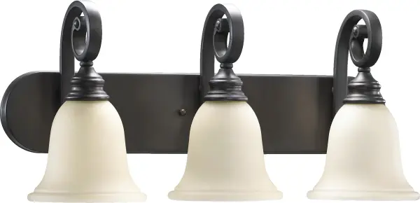 The Bryant vanity light brings classic sophistication with its curvaceous symmetrical arms and luxurious oiled bronze finish. Perfect for traditional bathrooms seeking refined illumination with transitional versatility.