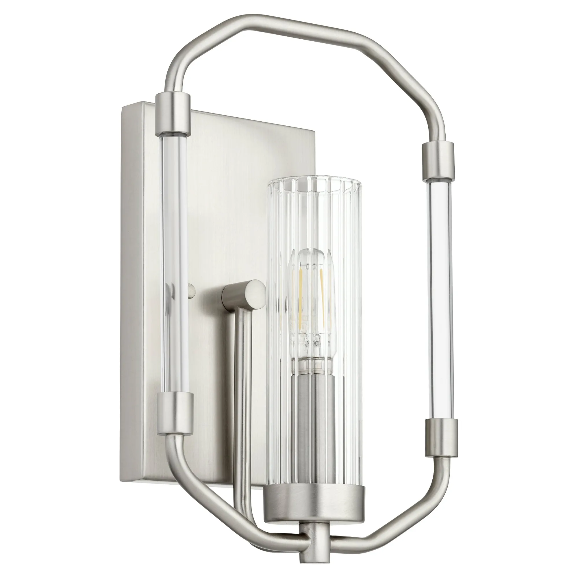 CITADEL 1 Light Wall Mount - Satin Nickel