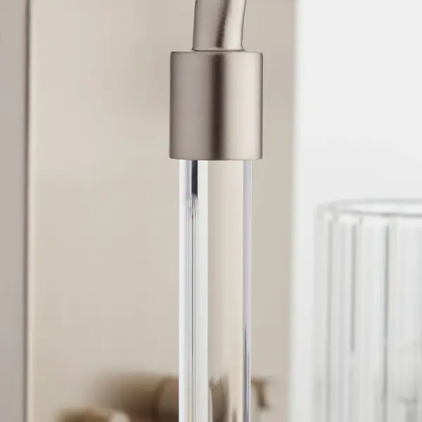 Citadel 1 Light Modern and Contemporary Satin Nickel Wall Sconce - alternate view