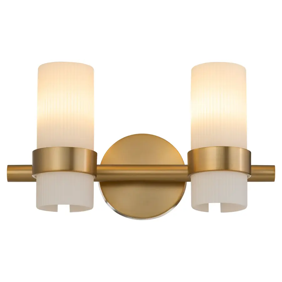 Sojourn 2-Light Vanity in Brushed Brass - Image 2
