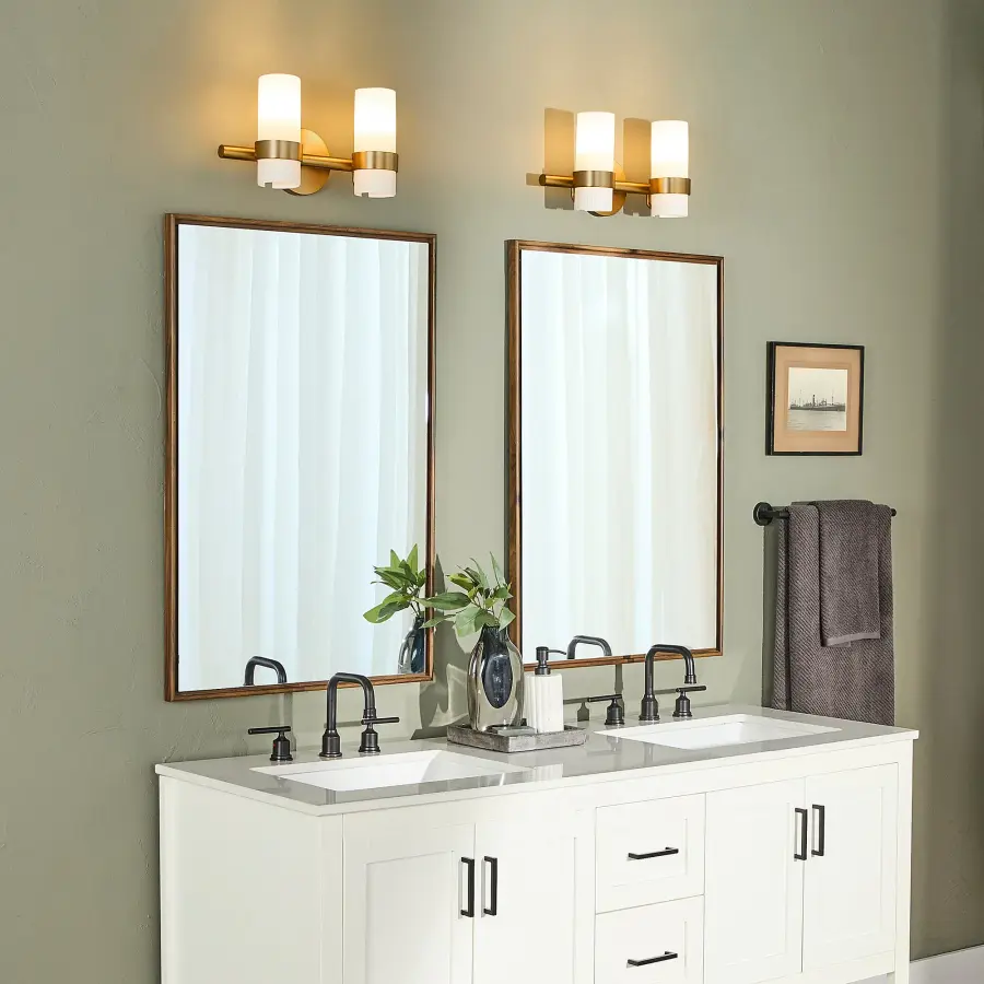 Sojourn 2-Light Vanity in Brushed Brass - Image 5