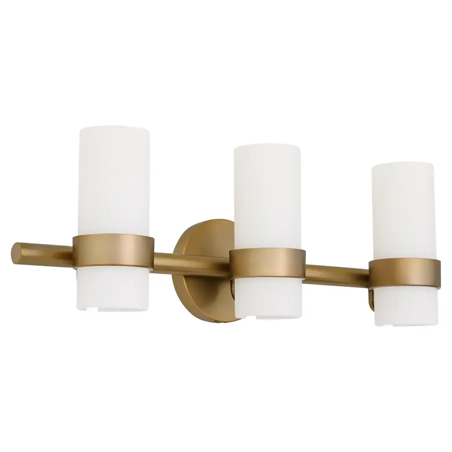 Sojourn 3-Light Vanity in Brushed Brass - Image 1