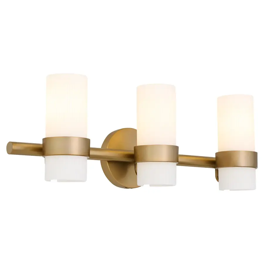 Sojourn 3-Light Vanity in Brushed Brass - Image 2