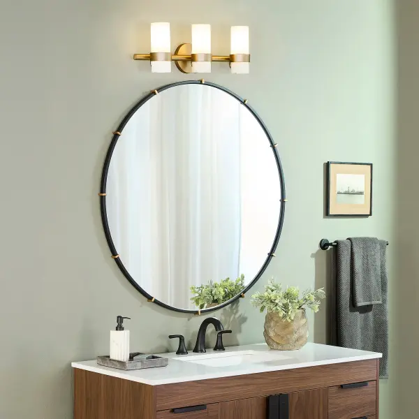 Sojourn 3-Light Vanity in Brushed Brass - Image 5