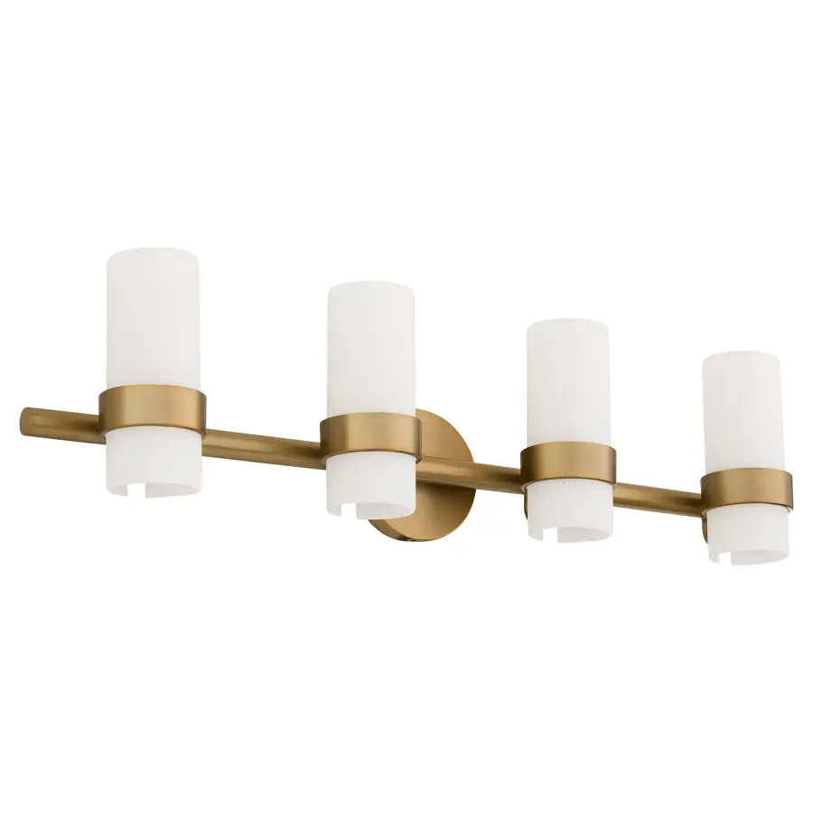 Sojourn 4-Light Vanity in Brushed Brass - Image 1