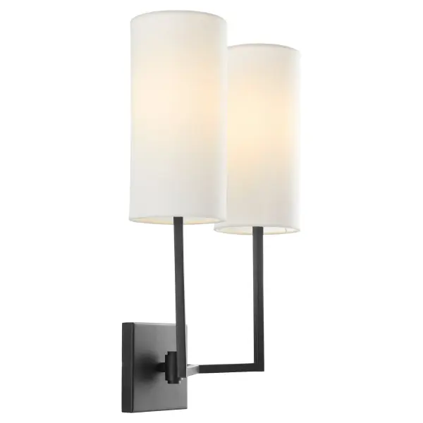 Merrick 2-Light Wall Sconce in Matte Black - Image 3