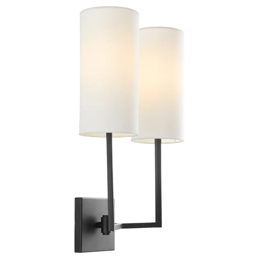 Merrick 2-Light Wall Sconce in Matte Black - Image 3
