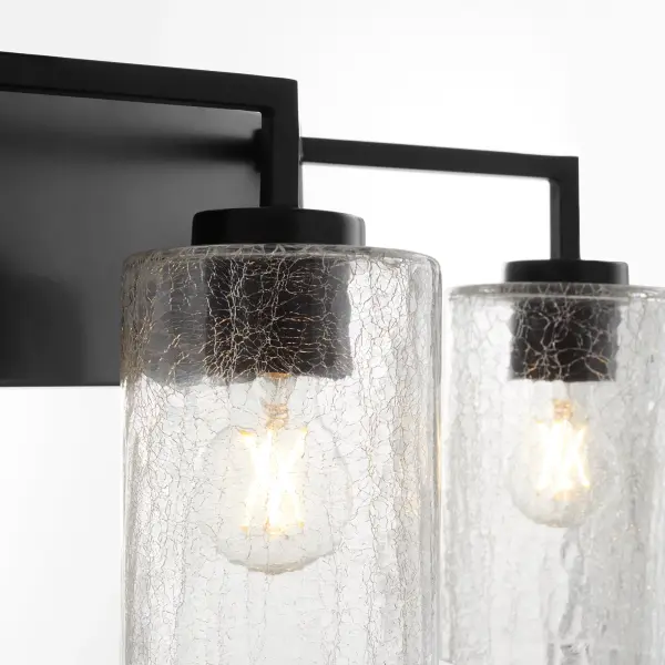 Merrick 3-Light Vanity in Matte Black - Image 3