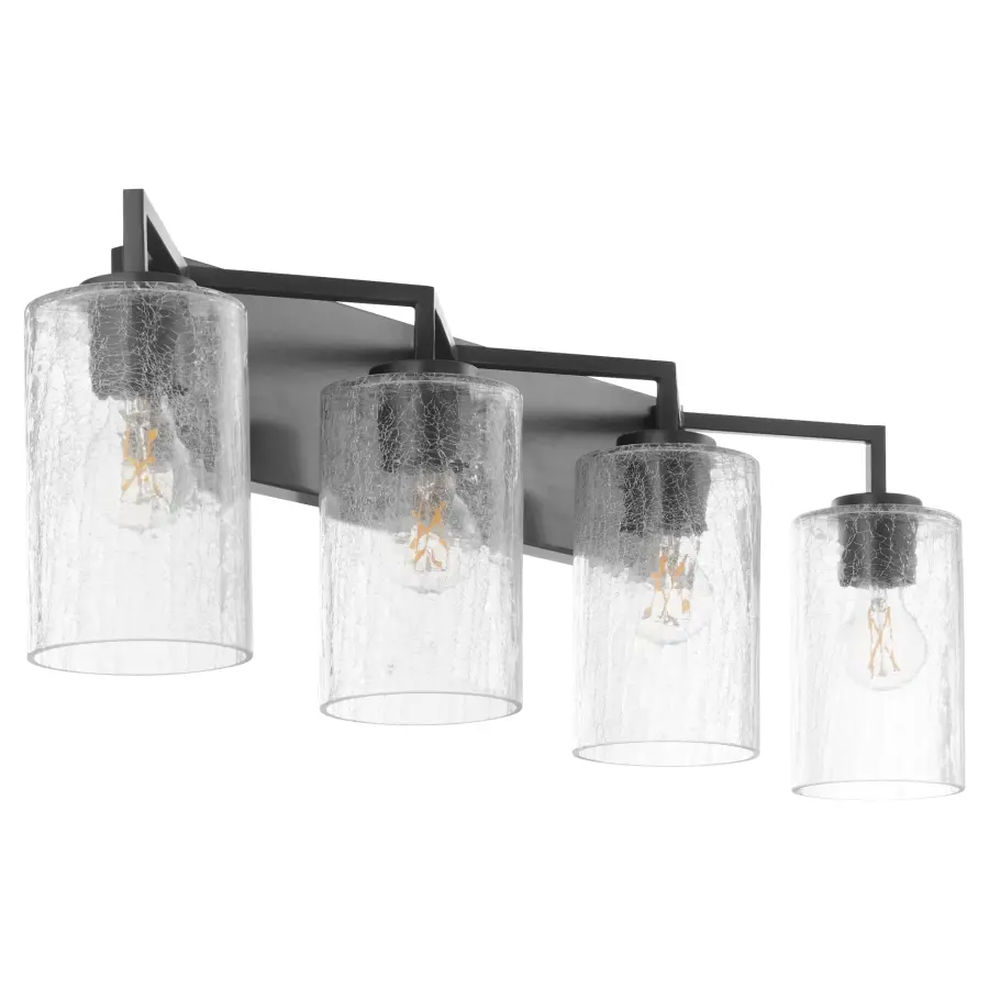Merrick 4-Light Vanity in Matte Black - Image 1