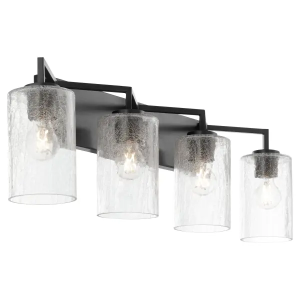 Merrick 4-Light Vanity in Matte Black - Image 2