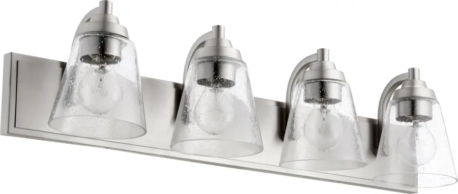 4-Light Transitional Vanity in Satin Nickel - Image 1