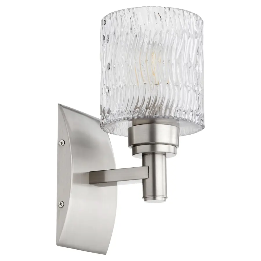 Stadium 1-Light Wall Sconce in Satin Nickel - Image 1