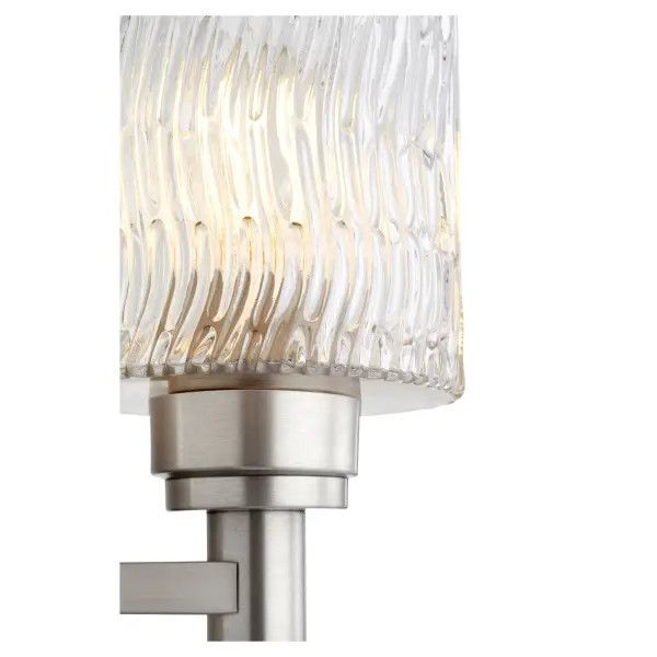 Stadium 1-Light Wall Sconce in Satin Nickel - Image 2