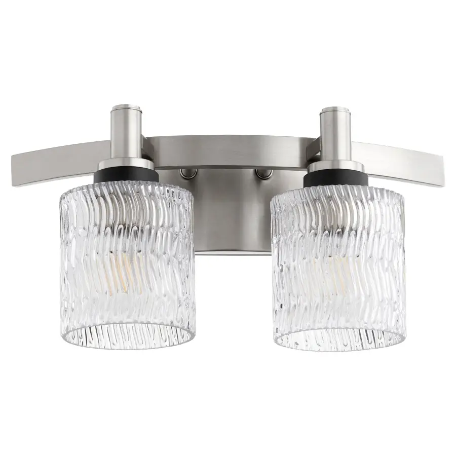 Stadium 2-Light Satin Nickel Vanity Light - Image 3
