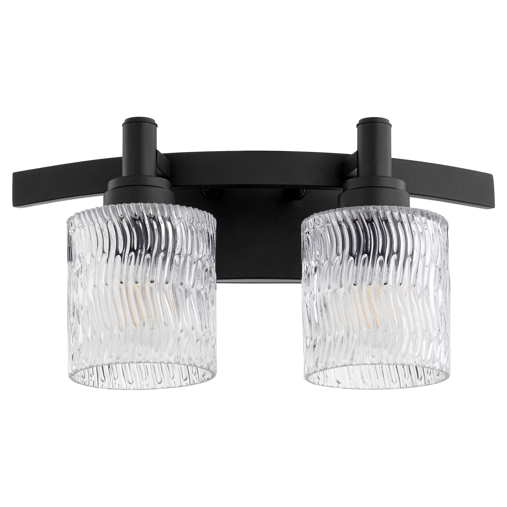 Stadium 2-Light Noir Vanity Light