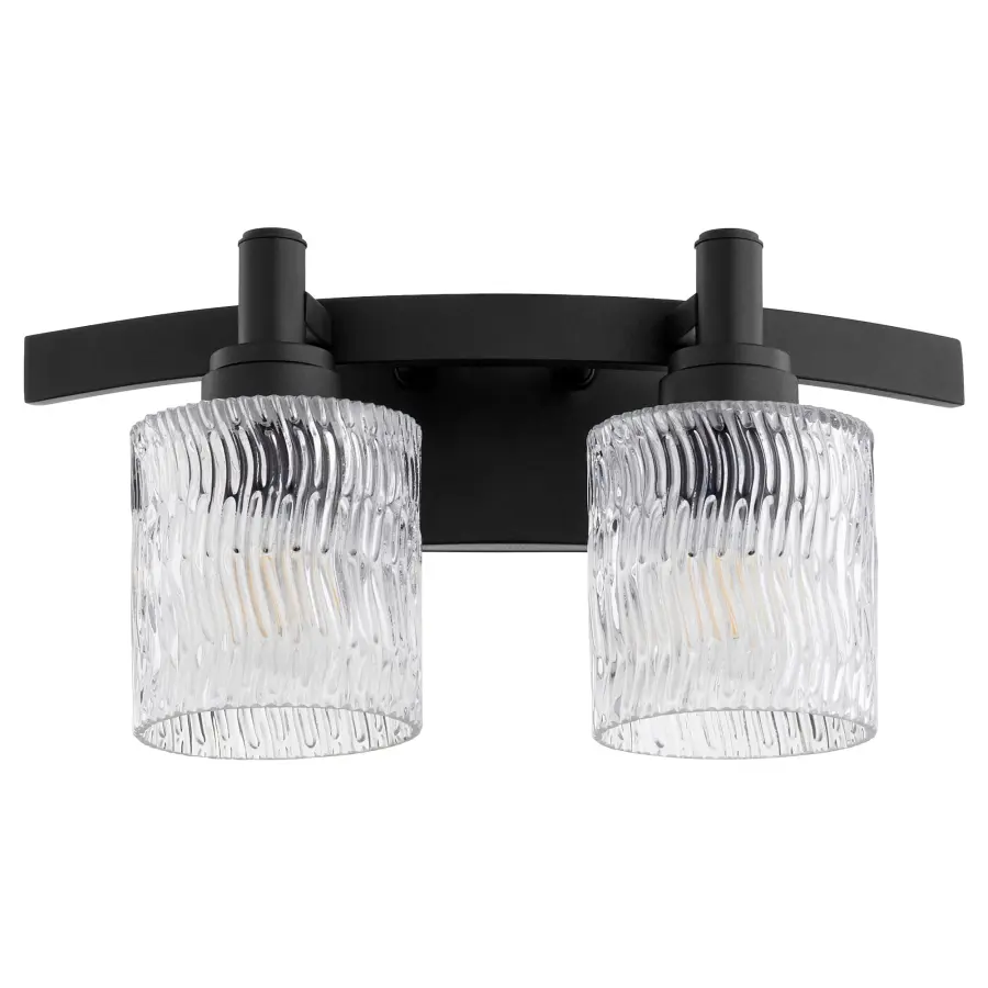 Stadium 2-Light Noir Vanity Light - Image 1