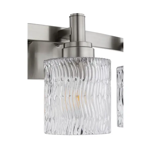 Stadium 3-Light Satin Nickel Vanity Light - Image 2