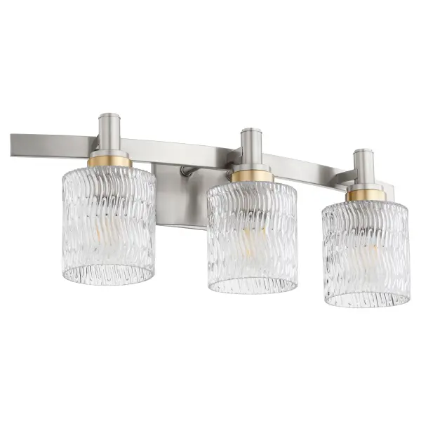 Stadium 3-Light Satin Nickel Vanity Light - Image 4