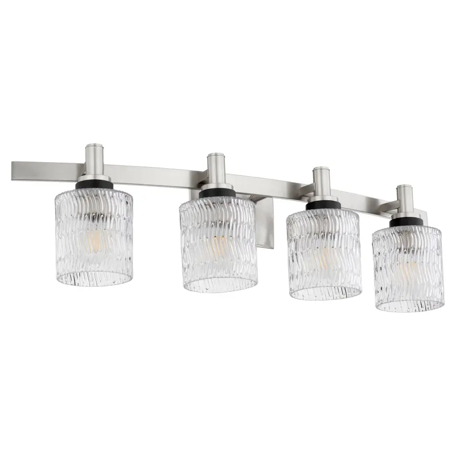 Stadium 4-Light Satin Nickel Vanity Light - Image 3