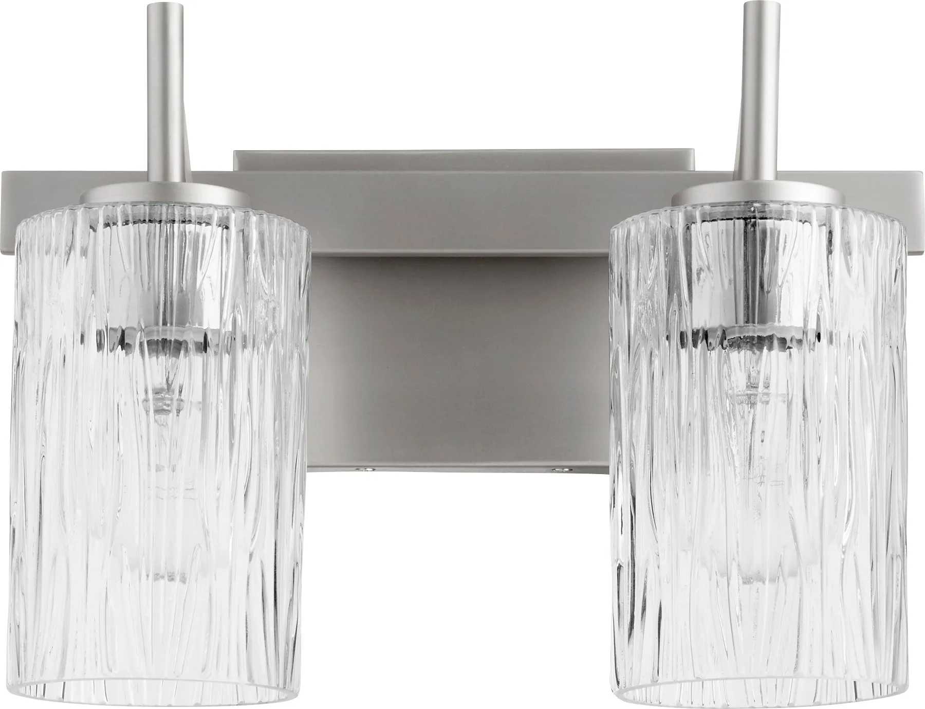 2-Light Satin Nickel Vanity Light