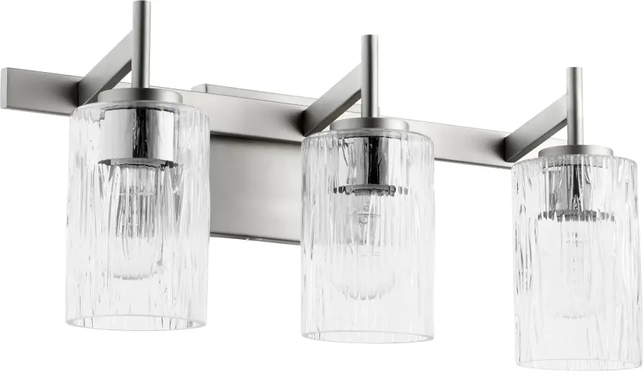 3-Light Satin Nickel Vanity Light