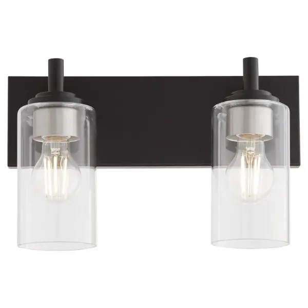 Fallstaff 2-Light Vanity Light in Matte Black - Image 5