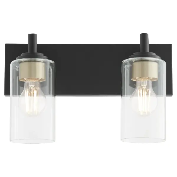 Fallstaff 2-Light Vanity Light in Matte Black - Image 8