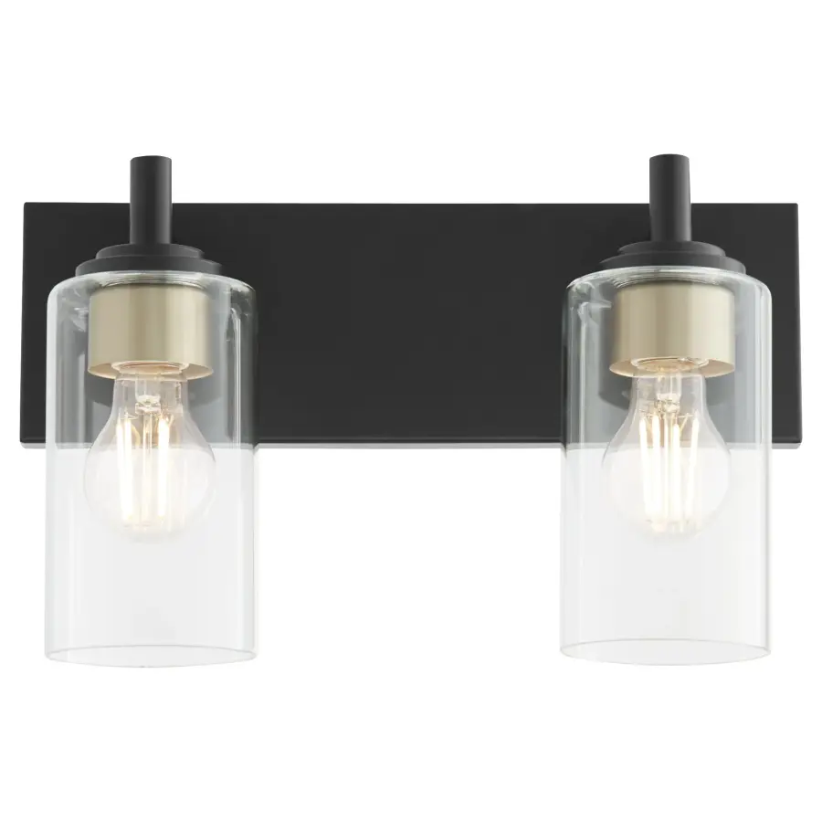 Fallstaff 2-Light Vanity Light in Matte Black - Image 8