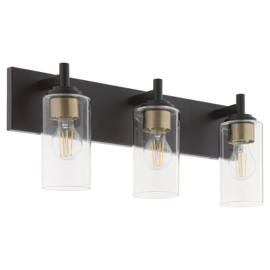 Fallstaff 3-Light Vanity Light in Matte Black - Image 4