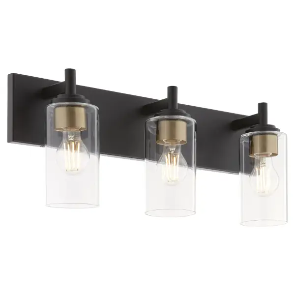 Fallstaff 3-Light Vanity Light in Matte Black - Image 5