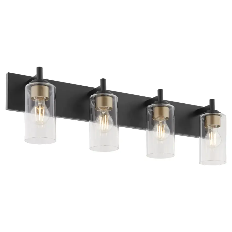 Fallstaff 4-Light Vanity Light in Matte Black - Image 8