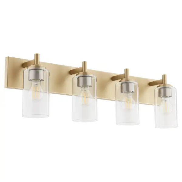 Fallstaff 4-Light Vanity Light in Aged Brass - Image 4